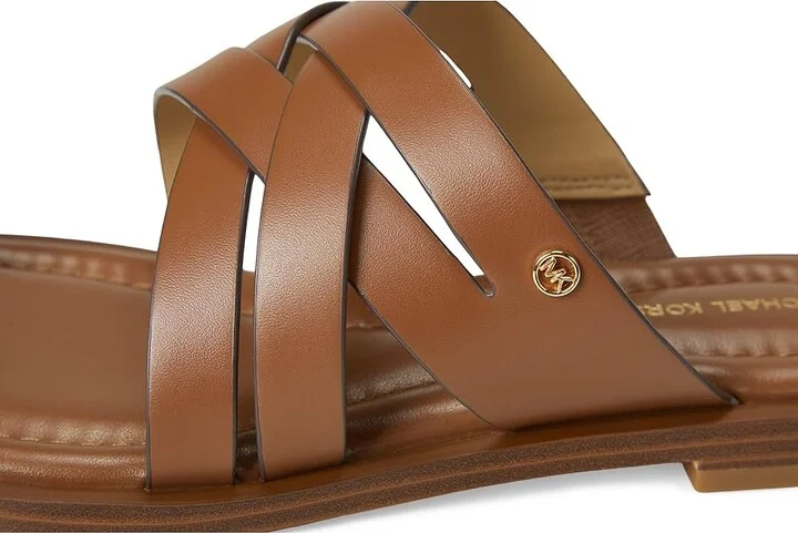 MICHAEL Michael Kors Nora Thong Sandal Women's Sandals Luggage : 9.5 M, Leather - Image 7