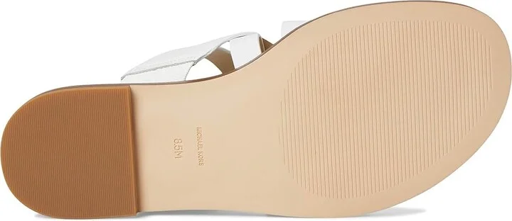 MICHAEL Michael Kors Nora Thong Sandal Women's Sandals Optic White : 8.5 M, Leather - Image 3