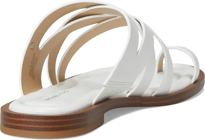 MICHAEL Michael Kors Nora Thong Sandal Women's Sandals Optic White : 8.5 M, Leather - Image 4