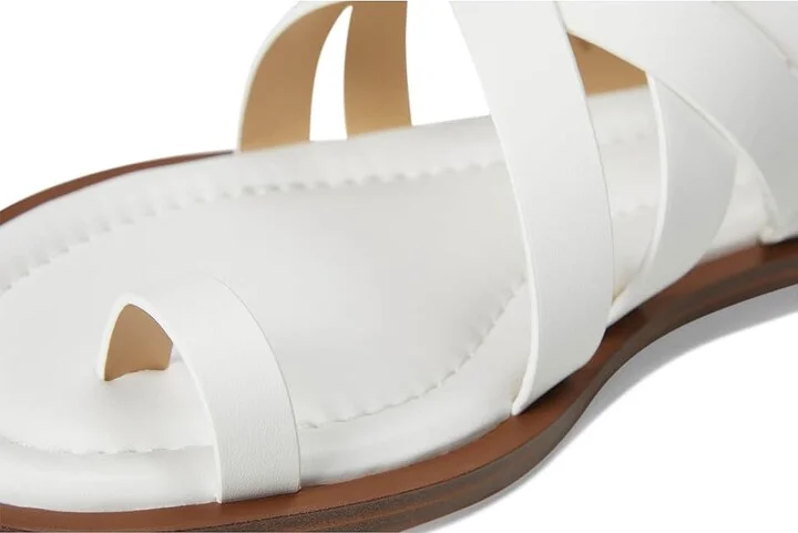 MICHAEL Michael Kors Nora Thong Sandal Women's Sandals Optic White : 8.5 M, Leather - Image 7