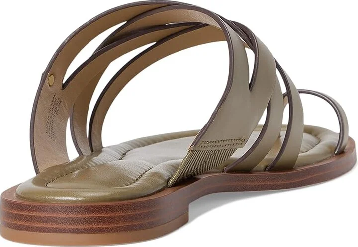 MICHAEL Michael Kors Nora Thong Sandal Women's Sandals Safari Green : 8 M, Leather - Image 4