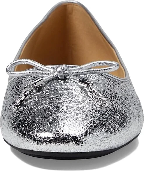 MICHAEL Michael Kors Nori Flex Flat Women's Shoes Silver : 6.5 M, Leather - Image 2