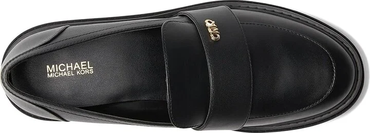 MICHAEL Michael Kors Parker Lug Loafer Women's Shoes Black 2 : 9.5 M, Leather - Image 2