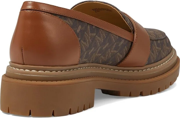 MICHAEL Michael Kors Parker Lug Loafer Women's Shoes Brown : 7.5 M, Leather - Image 4