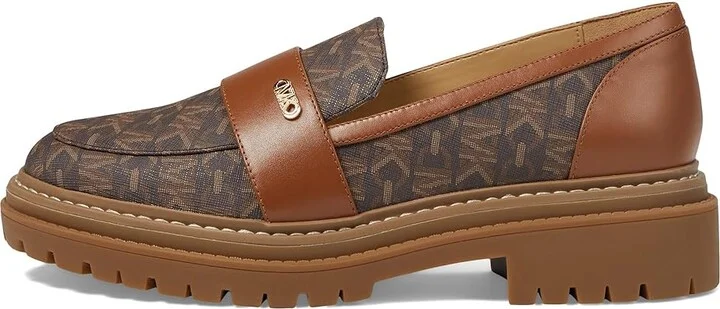 MICHAEL Michael Kors Parker Lug Loafer Women's Shoes Brown : 7.5 M, Leather - Image 6
