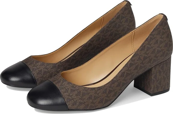 MICHAEL Michael Kors Perla Flex Pump Women's Shoes Black/Brown : 9 M, Synthetic