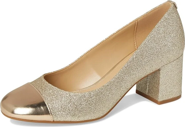 MICHAEL Michael Kors Perla Flex Pump Women's Shoes Pale Gold : 9.5 M, Synthetic - Image 5