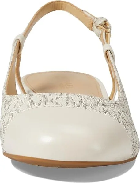 MICHAEL Michael Kors Perla Flex Sling Flat Women's Shoes Vanilla : 6 M, Leather - Image 2