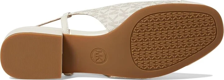MICHAEL Michael Kors Perla Flex Sling Flat Women's Shoes Vanilla : 6 M, Leather - Image 3