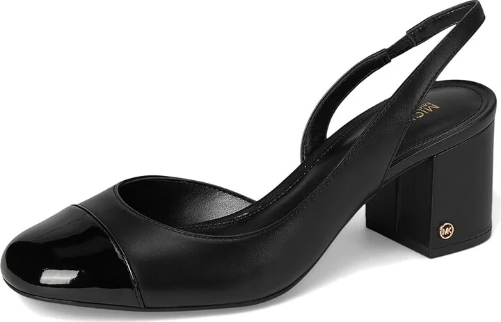 MICHAEL Michael Kors Perla Flex Sling Pump High Women's Heels Black : 6 M, Leather - Image 5