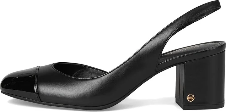 MICHAEL Michael Kors Perla Flex Sling Pump High Women's Heels Black : 6 M, Leather - Image 6