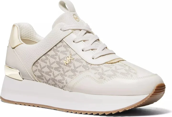 Off White/Gold Metallic