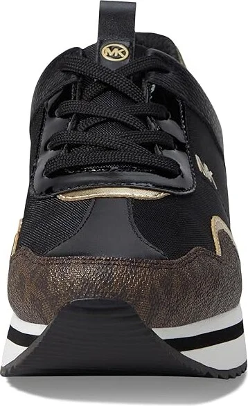 MICHAEL Michael Kors Raina Trainer Women's Shoes Black/Brown : 6 M, Synthetic - Image 5