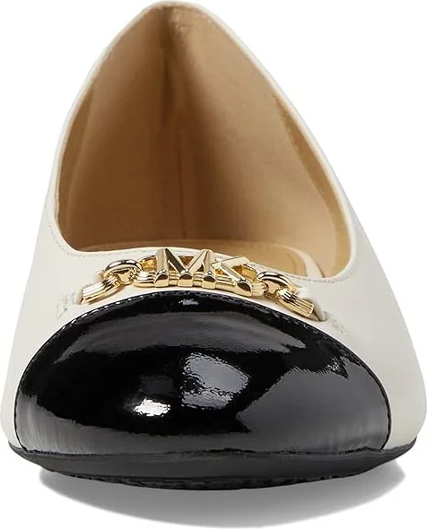 MICHAEL Michael Kors Rebecca Flex Ballet Women's Flat Shoes Light Cream : 9 M, Leather/Rubber - Image 2