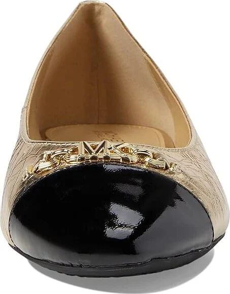 MICHAEL Michael Kors Rebecca Flex Ballet Women's Flat Shoes Pale Gold : 7 M, Leather/Rubber - Image 2