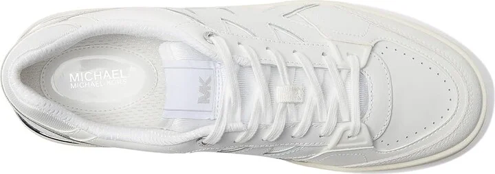 MICHAEL Michael Kors Rebel Lace Up Women's Shoes Optic White : 9.5 M, Synthetic - Image 2