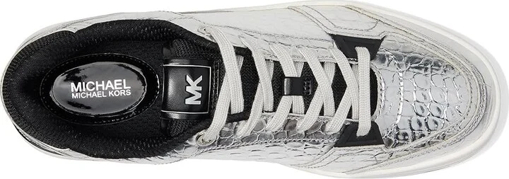 MICHAEL Michael Kors Rebel Lace Up Women's Shoes Silver 1 : 7 M, Synthetic - Image 2