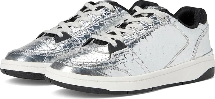MICHAEL Michael Kors Rebel Lace Up Women's Shoes Silver 1 : 7 M, Synthetic