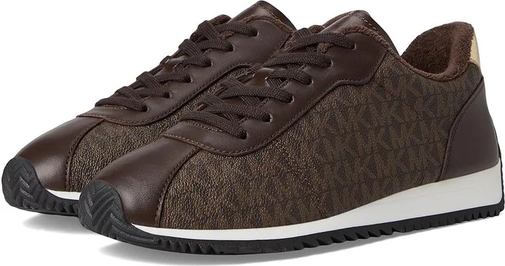 MICHAEL Michael Kors Rhodes Trainer Women's Shoes Brown : 8 M, Leather