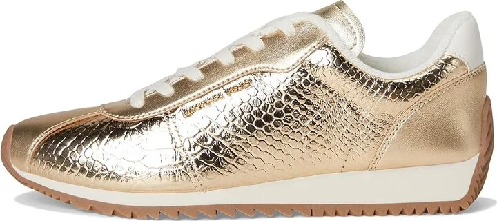 MICHAEL Michael Kors Rhodes Trainer Women's Shoes Pale Gold : 6 M, Leather - Image 6