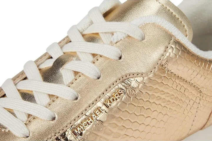 MICHAEL Michael Kors Rhodes Trainer Women's Shoes Pale Gold : 6 M, Leather - Image 7