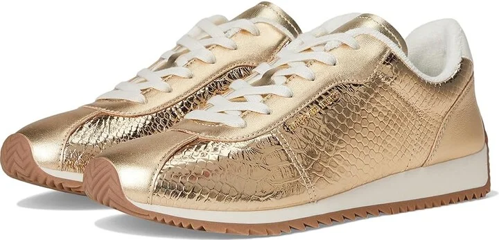 MICHAEL Michael Kors Rhodes Trainer Women's Shoes Pale Gold : 6 M, Leather