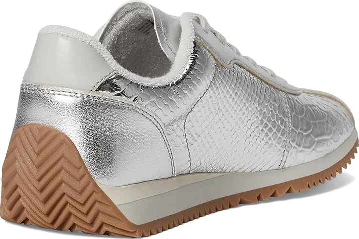 MICHAEL Michael Kors Rhodes Trainer Women's Shoes Silver : 9.5 M, Leather - Image 4