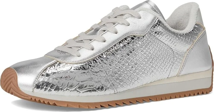 MICHAEL Michael Kors Rhodes Trainer Women's Shoes Silver : 9.5 M, Leather - Image 5