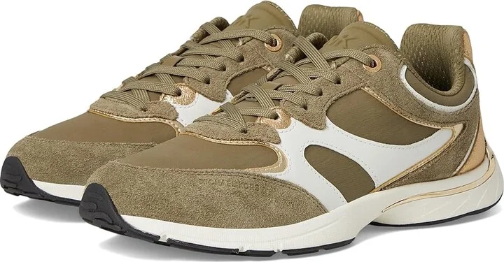 MICHAEL Michael Kors Riley Trainer Women's Shoes Safari Green : 9.5 M
