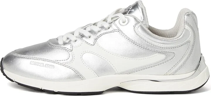 MICHAEL Michael Kors Riley Trainer Women's Shoes Silver : 6.5 M - Image 6