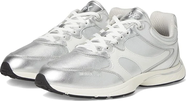 MICHAEL Michael Kors Riley Trainer Women's Shoes Silver : 6.5 M