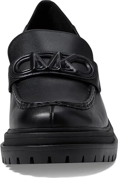 MICHAEL Michael Kors Rocco Heeled Loafer Women's Shoes Black 1 : 7.5 M, Leather - Image 2