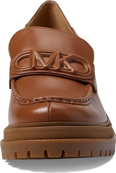 MICHAEL Michael Kors Rocco Heeled Loafer Women's Shoes Luggage : 9 M, Leather - Image 2