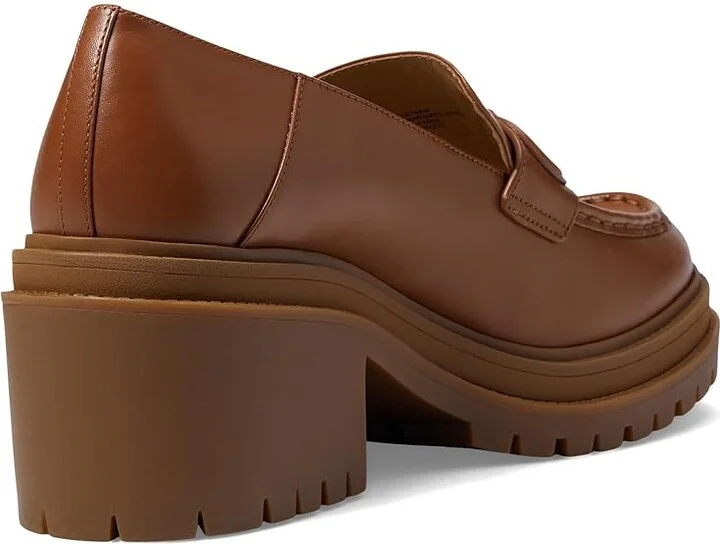 MICHAEL Michael Kors Rocco Heeled Loafer Women's Shoes Luggage : 9 M, Leather - Image 4