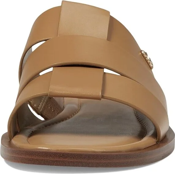 MICHAEL Michael Kors Ryland Flat Slide Women's Sandals Pale Peanut : 6 M, Leather - Image 2