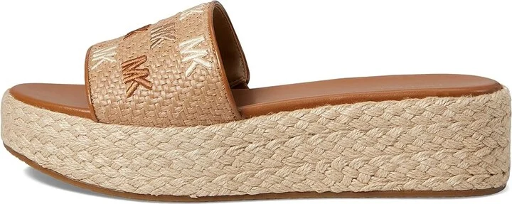 MICHAEL Michael Kors Sadler Wedge Women's Shoes Acorn : 7.5 M, Textile - Image 5