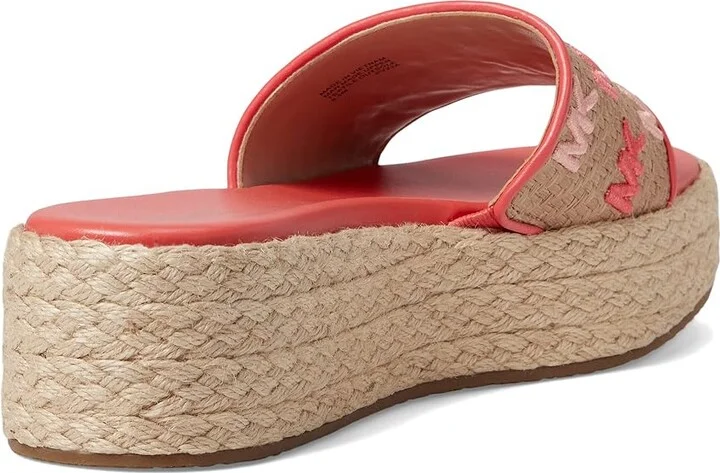 MICHAEL Michael Kors Sadler Wedge Women's Shoes Dahlia : 6 M, Textile - Image 4