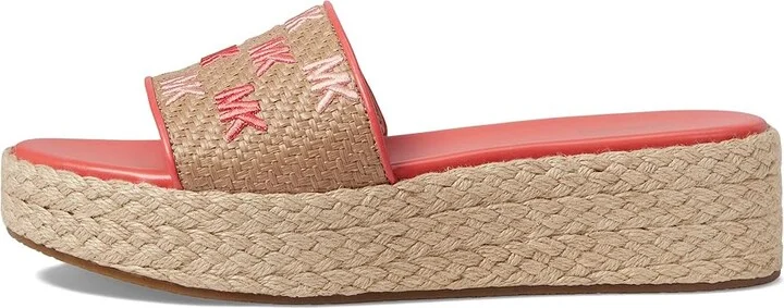 MICHAEL Michael Kors Sadler Wedge Women's Shoes Dahlia : 6 M, Textile - Image 5