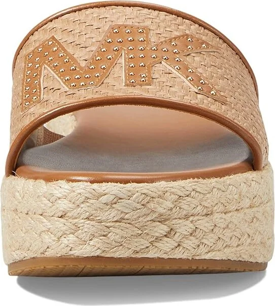MICHAEL Michael Kors Sadler Wedge Women's Shoes Natural/Acorn : 5.5 M, Textile - Image 2