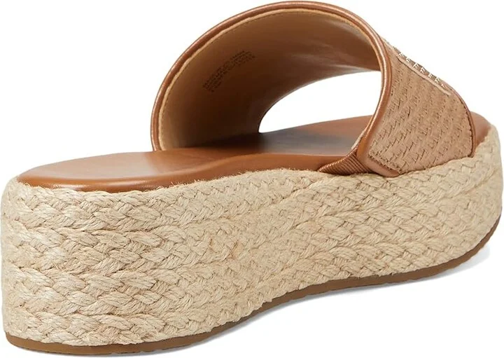 MICHAEL Michael Kors Sadler Wedge Women's Shoes Natural/Acorn : 5.5 M, Textile - Image 4