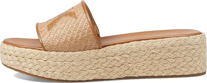 MICHAEL Michael Kors Sadler Wedge Women's Shoes Natural/Acorn : 5.5 M, Textile - Image 5