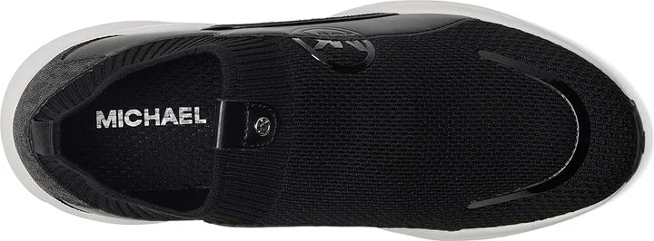 MICHAEL Michael Kors Sami Knit Trainer Women's Shoes Black : 9 M, Leather - Image 2