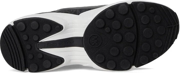 MICHAEL Michael Kors Sami Knit Trainer Women's Shoes Black : 9 M, Leather - Image 3
