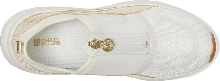 MICHAEL Michael Kors Sami Zip Trainer Women's Shoes Pale Gold : 9 M - Image 2
