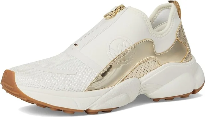 MICHAEL Michael Kors Sami Zip Trainer Women's Shoes Pale Gold : 9 M - Image 5