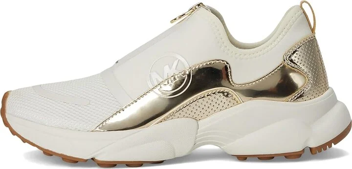 MICHAEL Michael Kors Sami Zip Trainer Women's Shoes Pale Gold : 9 M - Image 6