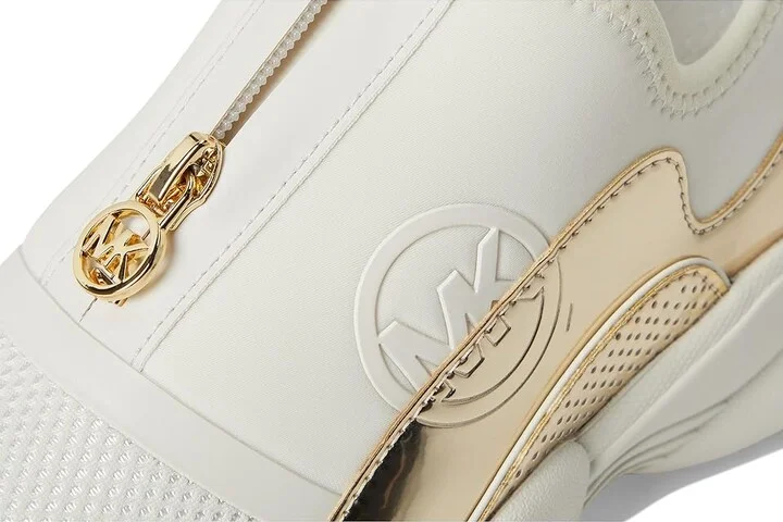 MICHAEL Michael Kors Sami Zip Trainer Women's Shoes Pale Gold : 9 M - Image 7