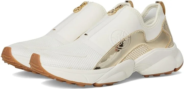 MICHAEL Michael Kors Sami Zip Trainer Women's Shoes Pale Gold : 9 M