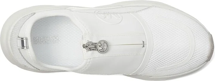 MICHAEL Michael Kors Sami Zip Trainer Women's Shoes Silver : 7.5 M - Image 2