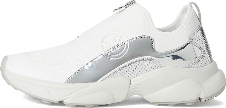 MICHAEL Michael Kors Sami Zip Trainer Women's Shoes Silver : 7.5 M - Image 6